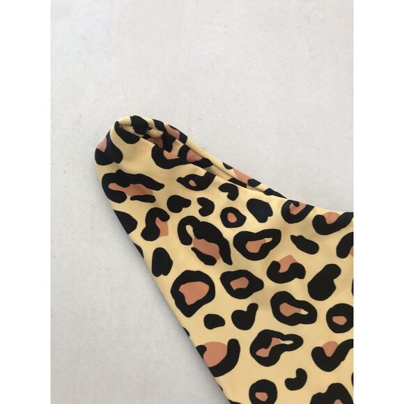 Infamous Swim Sun Leopard Radar High Cut Cheeky Bikini Bottoms - Picture 5 of 6